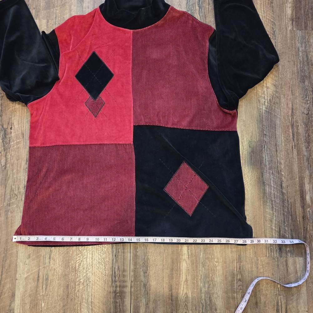 ERIKA III Collection Color Block Patchwork Tunic Top Size 3X - Picture 8 of 8